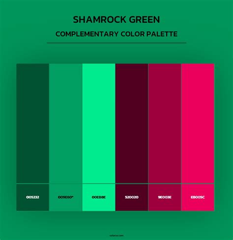 Shamrock Green color palettes - colorxs.com
