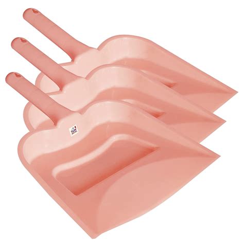 Fun Homes 12" Plastic Dustpan, Pack of 3 (Pink) : Amazon.in: Home & Kitchen