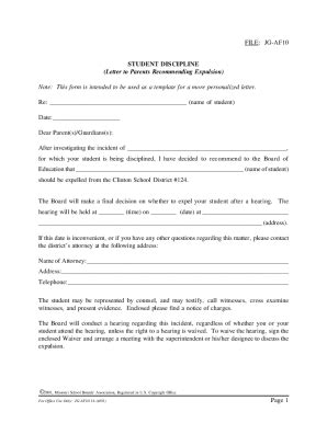 Letter Of Expulsion 2020-2026 - Fill and Sign Printable Template Online