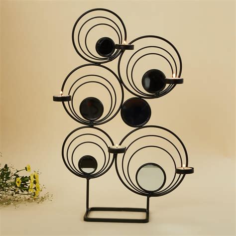Buy Splendid Metal T-Light Holder with Stand from Home Centre at just ...