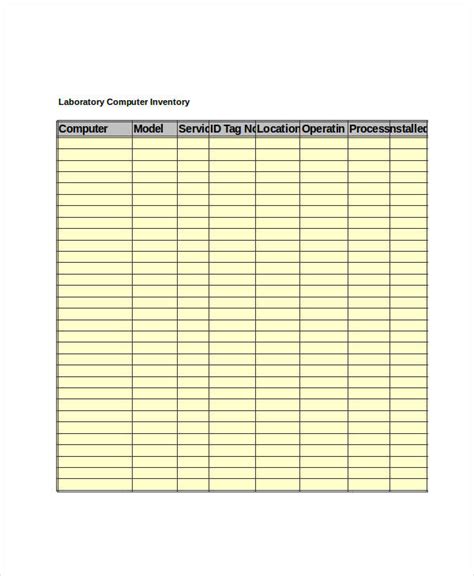 Computer Inventory Excel Template 的图像结果