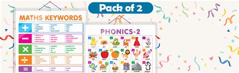 Set of 2 MATHS KEYWORDS and PHONICS - 2 Early Learning Educational ...