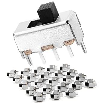 Chanzon SPDT Mini Micro Slide Switch 1p2t 2 Position 25pcs 3mm Toggle ...