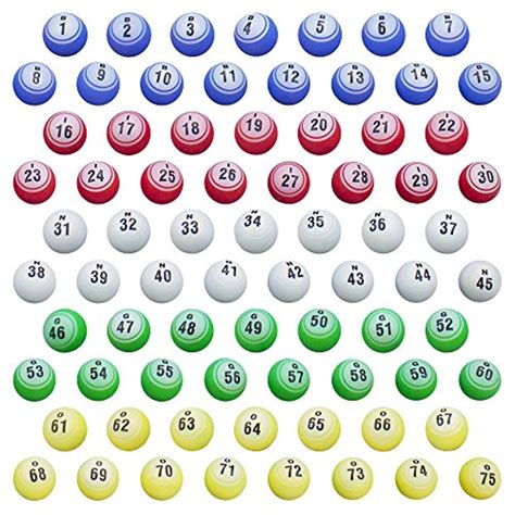 75 Multi Color 1 5 Inch Bingo Balls Plastic Balls | Desertcart INDIA
