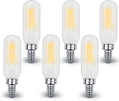 Frosted Light Bulbs E12 LED Bulb 40W Warm White 2700K, Chandelier Light ...