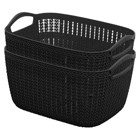 Kuber Industries Unbreakable Plastic 2 Pieces Multipurpose Large Size ...