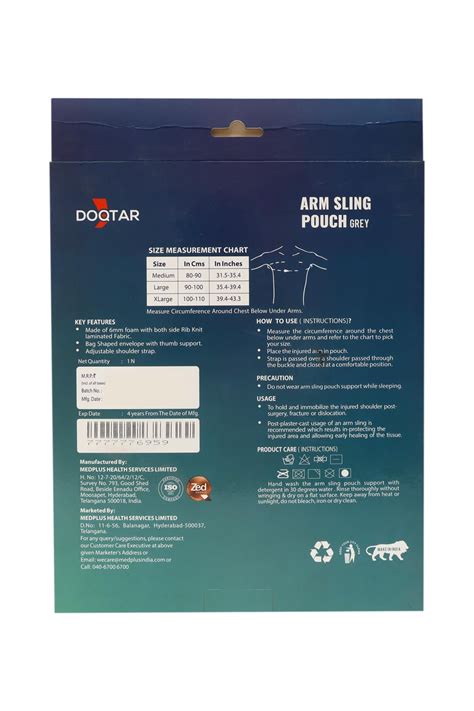 Doqtar Arm Sling Pouch Grey M – mavenspick