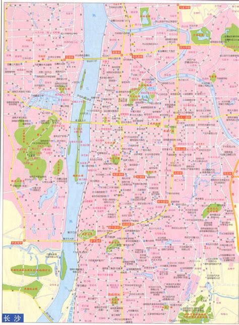 长沙地图_长沙市区地图全图高清版_地图窝
