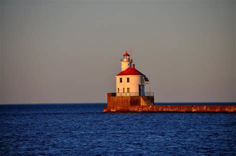 WC-LIGHTHOUSES: WISCONSIN POINT (SUPERIOR ENTRY BREAKWATER) LIGHTHOUSE ...