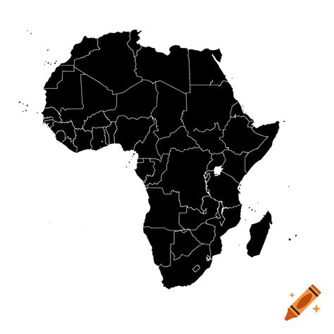 Sketch Of Map Of Africa
