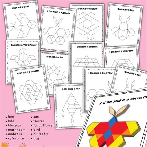 Image result for Spring Pattern Block Templates