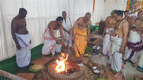 Ashtabandhana Maha Samprokshanam at Vijayawada Sri Venkateswara Swamy ...