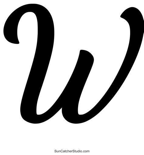 Capital W In Cursive