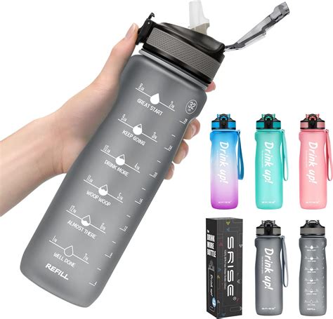 Buy SRISE 32 oz Water Bottles with Time Marker to Drink Motivational ...