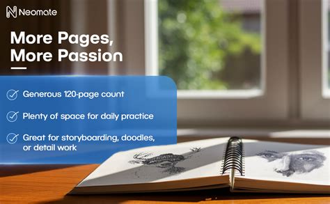 Neomate A5 Spiral Sketch Book | 160 GSM, 120 Pages / 60 Sheets | Wiro ...