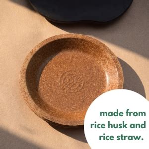 qudrat Disposable Rice Husk Snack Plates (Round 7 inches Pack of 25 ...