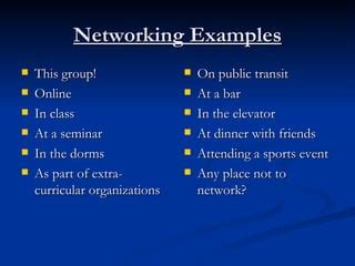Image result for Example of Networking