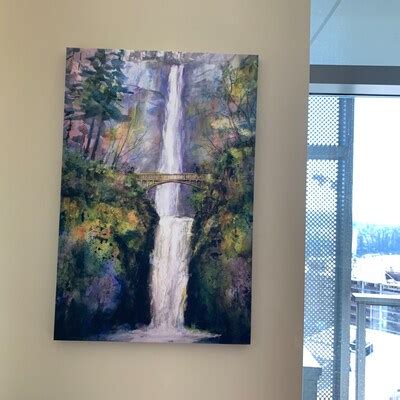 Buy Multnomah Falls 10 Signed Multnomah Falls Landscape Watercolor ...