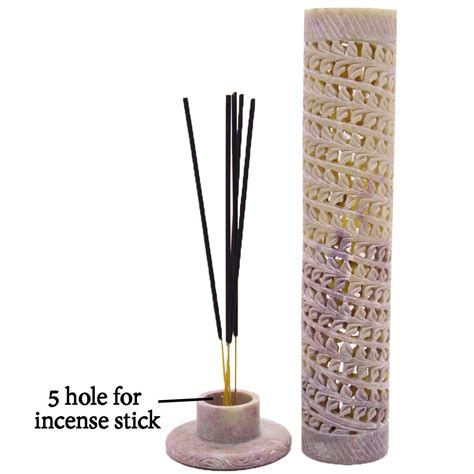 White Whale Marble Soapstone Incense Stick Holder Agarbatti Stand Tea ...