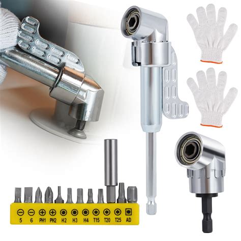 105 Degree Right Angle Drill Adapter,2025 New Corner Tool Screw Hub,1/4 ...