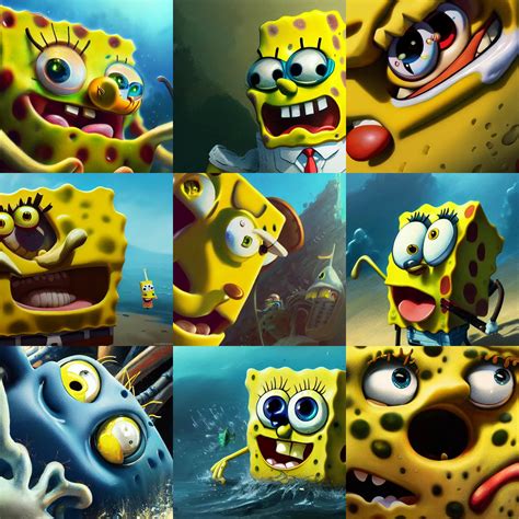 a spongebob close-up,digital art,ultra realistic,ultra | Stable Diffusion