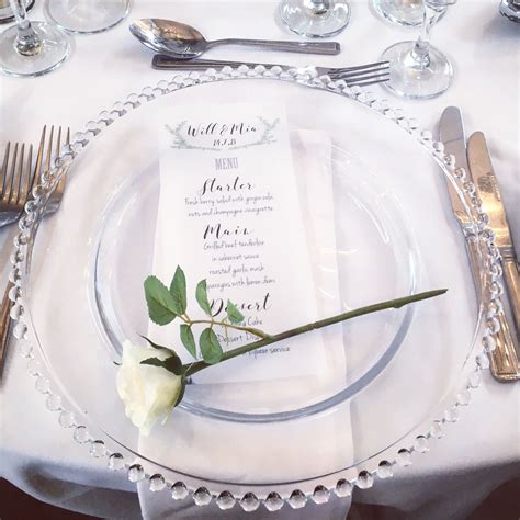 Clear beaded charger plate hire in Newcastle, Northumberland and the North East. Timeless, ele ...