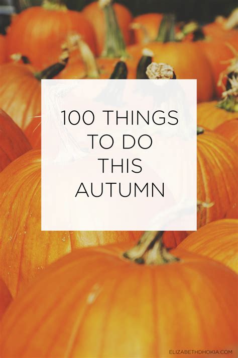 100 Things To Do This Autumn / Fall | Huge Activities List