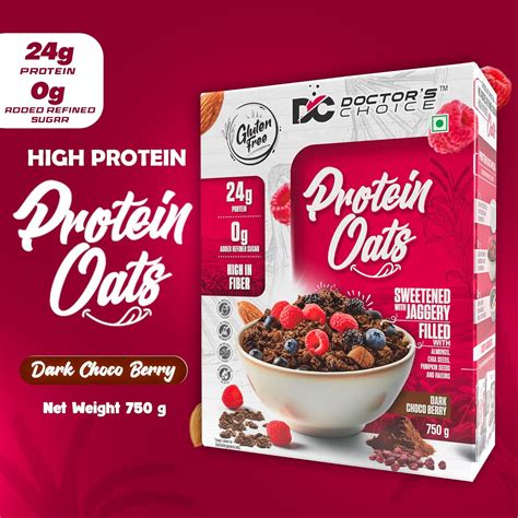 Doctor's Choice High Protein Oats - 750 Gm – Mk Protein Star