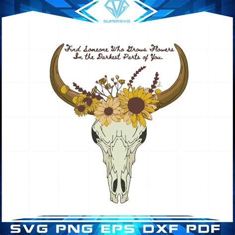 Zach Bryan Find Someone Who Grows Flowers In The Darkest Svg