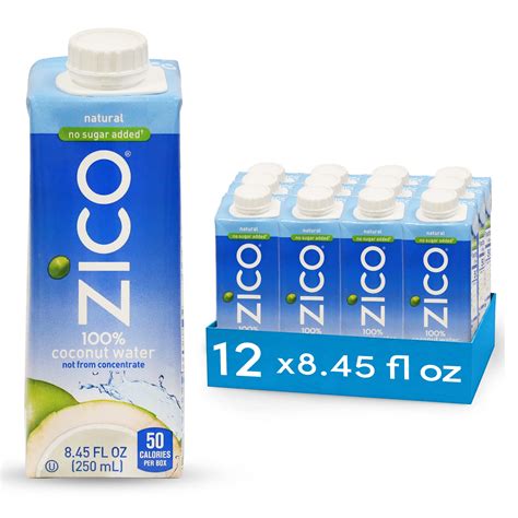 Zico Coconut Water ZICO Natural 100% Coconut Water Drink, No Sugar