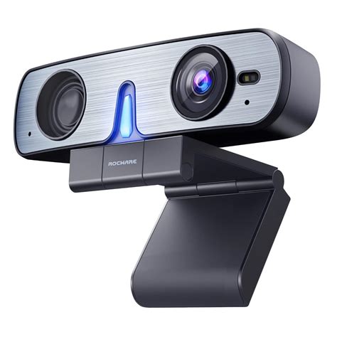 ROCWARE Autofocus Webcam with Speaker, RC08 2K Web Cam, Computer Camera ...