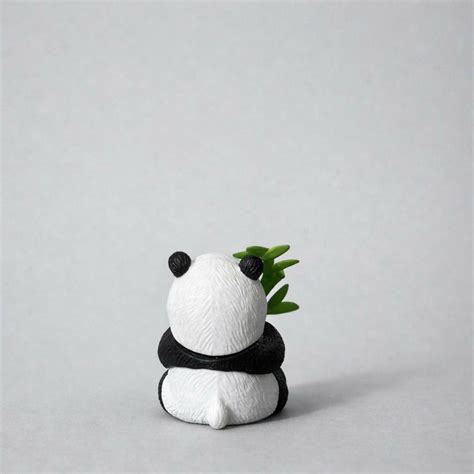 Cute Panda poly-resin Showpiece with Bamboo for Home & Office Desk Dec