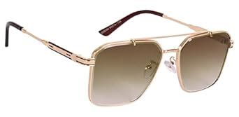 Buy AISLIN Tapered Lens Wayfarer Sunglasses for Men (Brown Lenses ...