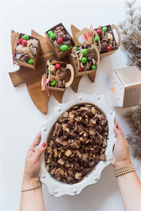 Holiday Puppy Chow Recipe with Chex - Adored By Alex