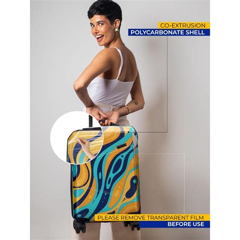 Buy Nasher Miles Manali Polycarbonate Orange Multicolor Trolley Bag Online