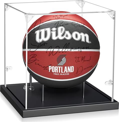 Amazon.com: Leffis Basketball Display Case, UV Protected Acrylic ...