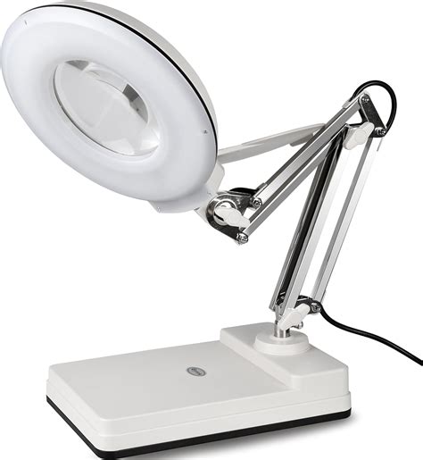 Amazon.com: Gynnx Magnifying Lamp LED, Dimmable Magnifier Desk Lamp 10X, 5'' Magnifier Glass ...
