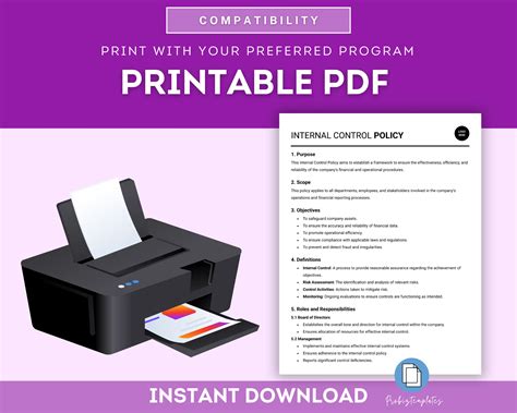 Image result for Internal Control Policy Examples