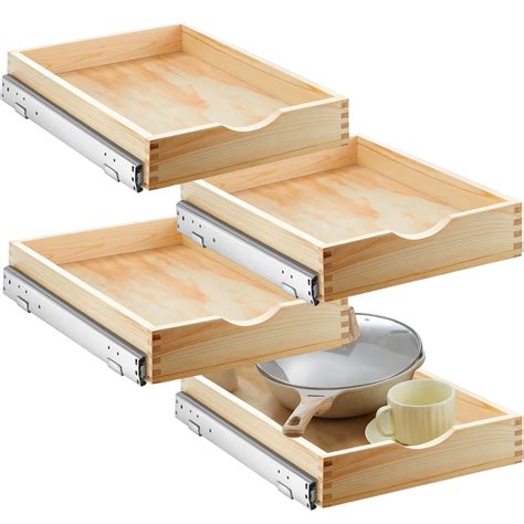 Snapklik.com : Sintuff 4 Set Wooden Pull Out Tray Cabinet Organizer ...