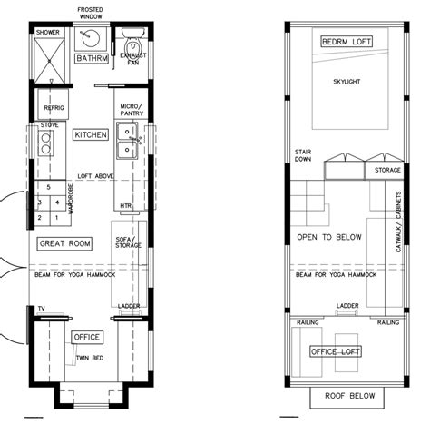Plan Tiny House, Tiny House Trailer Plans, Two Bedroom Tiny House, Tiny ...