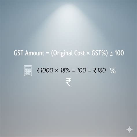 Calculation For Gst