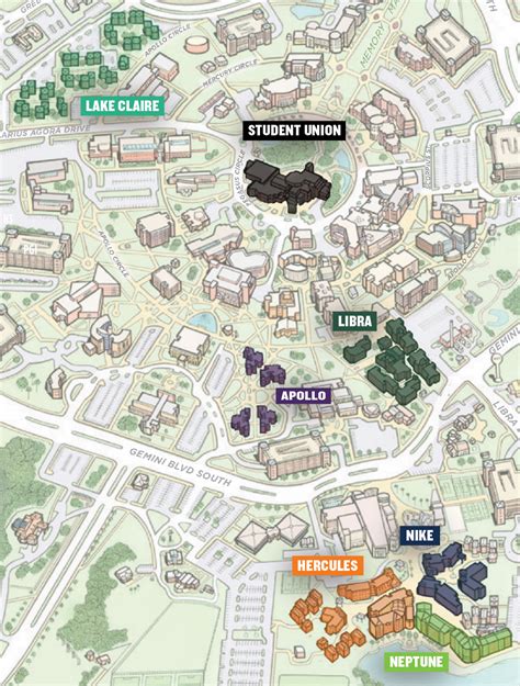 Ucf Campus Housing Map Student Housing Near UCF | Hub Orlando
