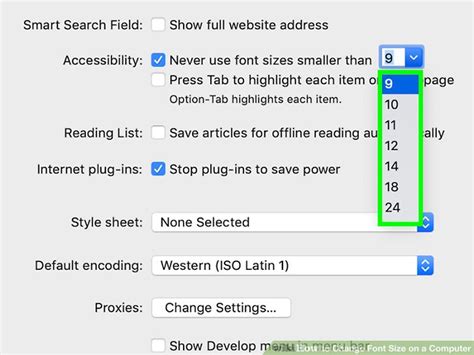 Computer Font Size 的图像结果