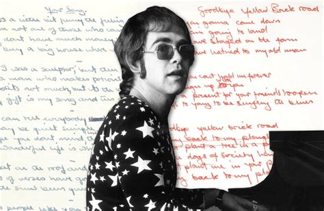 Lyrics to Elton John's greatest songs up for auction at Bonhams