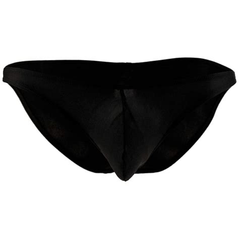 Buy MUQUAM Mens Microfiber Thong Bikini Brief (Small 30, Black) at ...