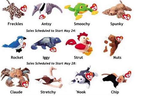 Ty Beanie Babies List With Value at Winfred Gold blog