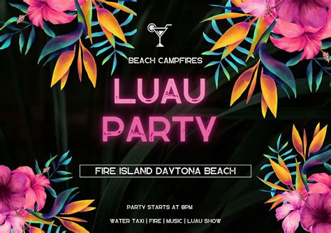 Polynesian Luau Party, Daytona Beach Islands, Swoop Site Boat Ramp, New ...