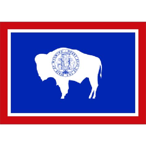 Wyoming 5'x3' - World Flag Shop