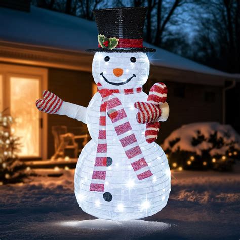 Amazon.com: Best Choice Products 4ft 3-Piece 2D Lighted Christmas ...