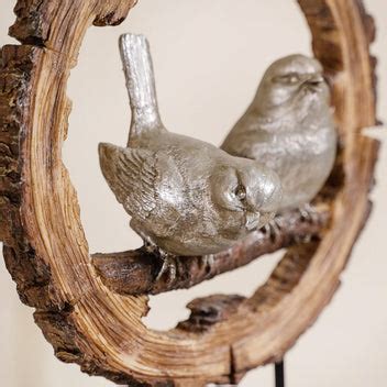 Sitting Birds Resin Sculpture For Home Decor Online - Premium Decor ...